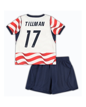 Billige Fotballdrakt Forente stater Malik Tillman #17 Replika Hjemmedraktsett Barn VM 2026 Kortermet (med bukser)